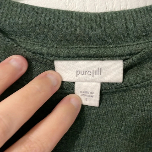 J. Jill Pure Jill Forest Green Oversized Sweater Size Small - Picture 2 of 6